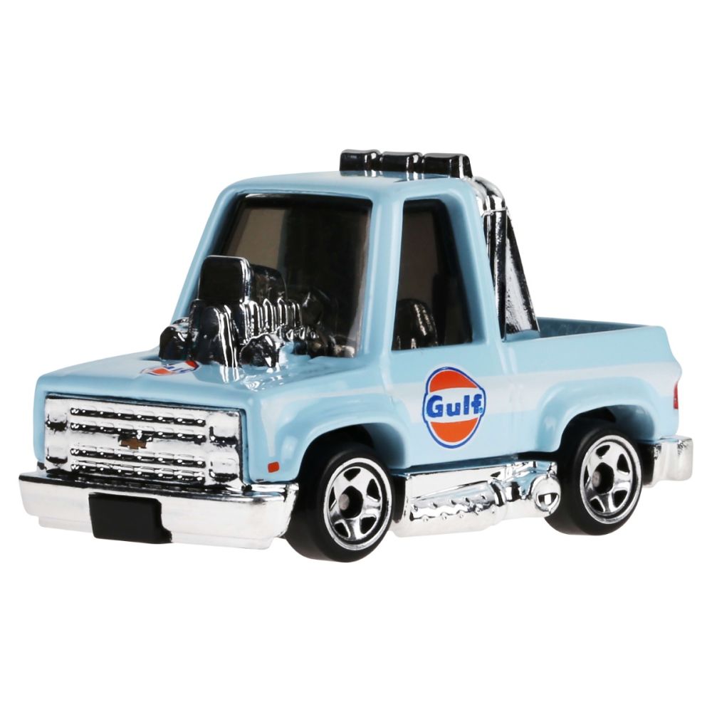 Masinuta metalica, Hot Wheels, Gulf Tooned, Toon'D '83 Chevrolet Silverado, 1:64, JCB64