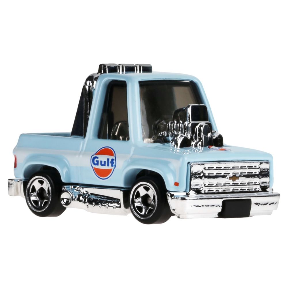 Masinuta metalica, Hot Wheels, Gulf Tooned, Toon'D '83 Chevrolet Silverado, 1:64, JCB64
