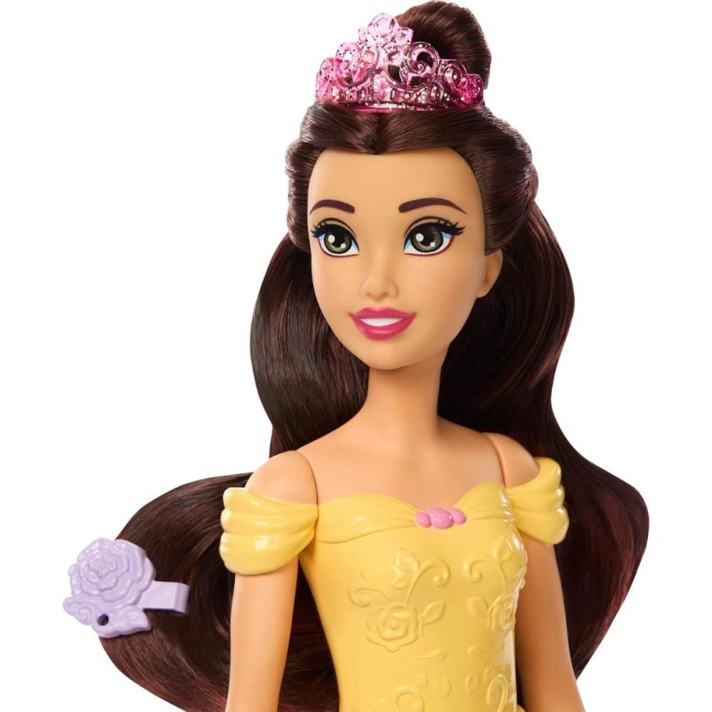 Papusa Disney Princess, Colour Changing, Bella Bathe & Brush Dog, JFC42