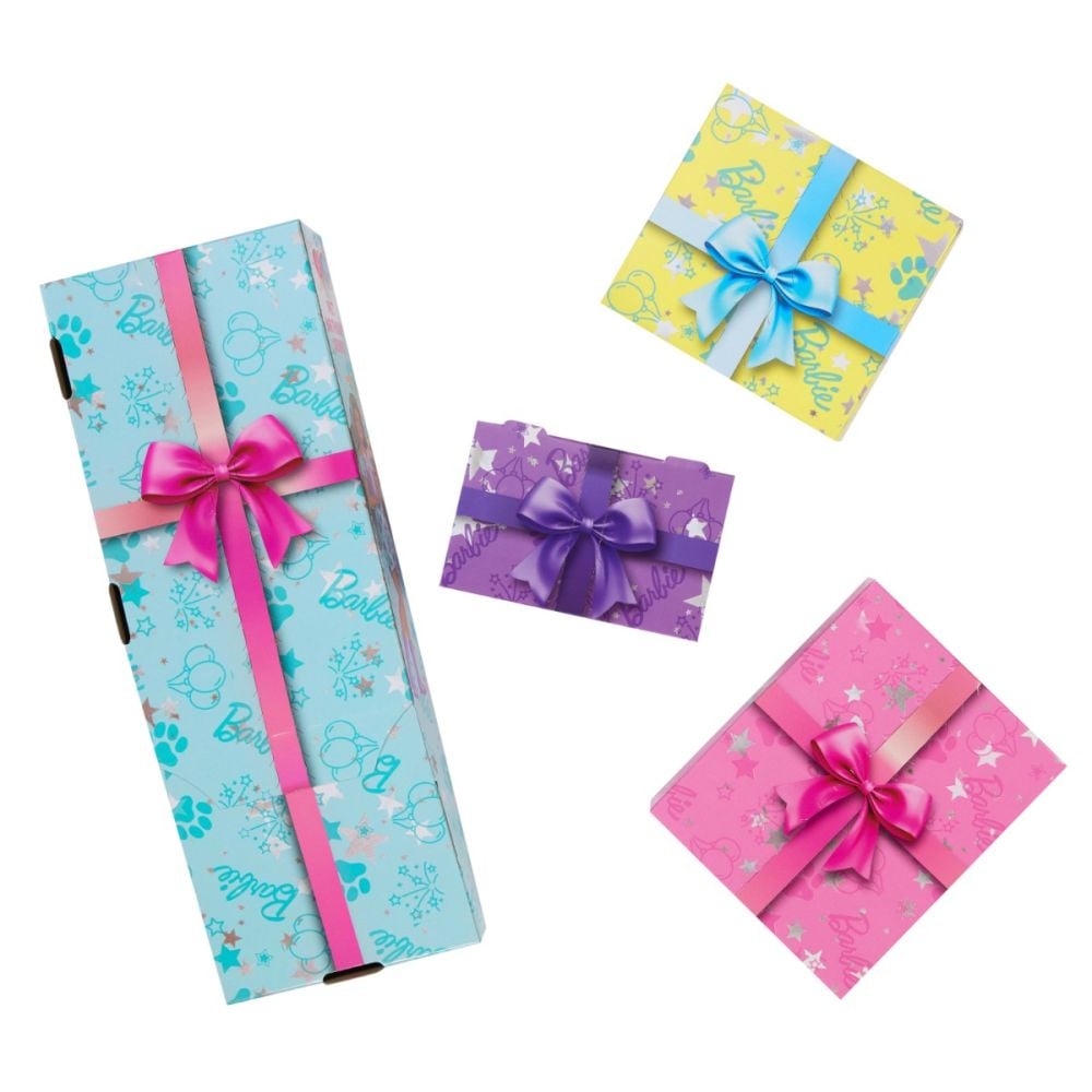 Papusa cu accesorii surpriza Barbie, Party Unboxed, JFG72