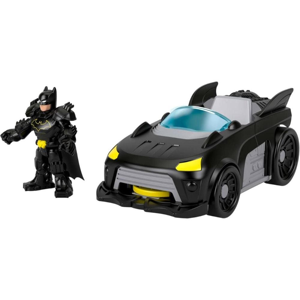 Set masina Batmobil si figurina Batman, Imaginext, DC Metal Force, Super Friends, JFJ68