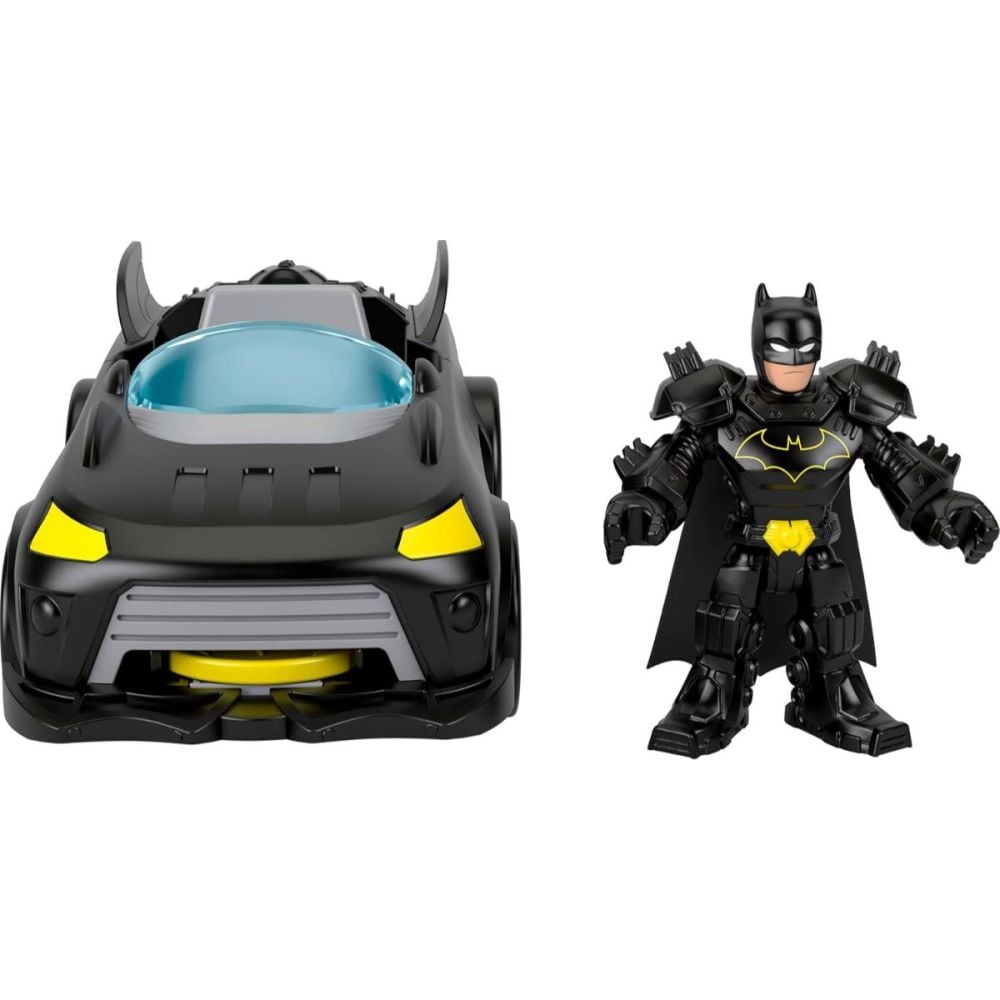 Set masina Batmobil si figurina Batman, Imaginext, DC Metal Force, Super Friends, JFJ68