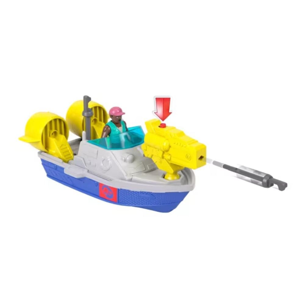 Set de joaca cu figurina articulata, Imaginext, Jurassic World Renaissance, Mosaurus, JFR23