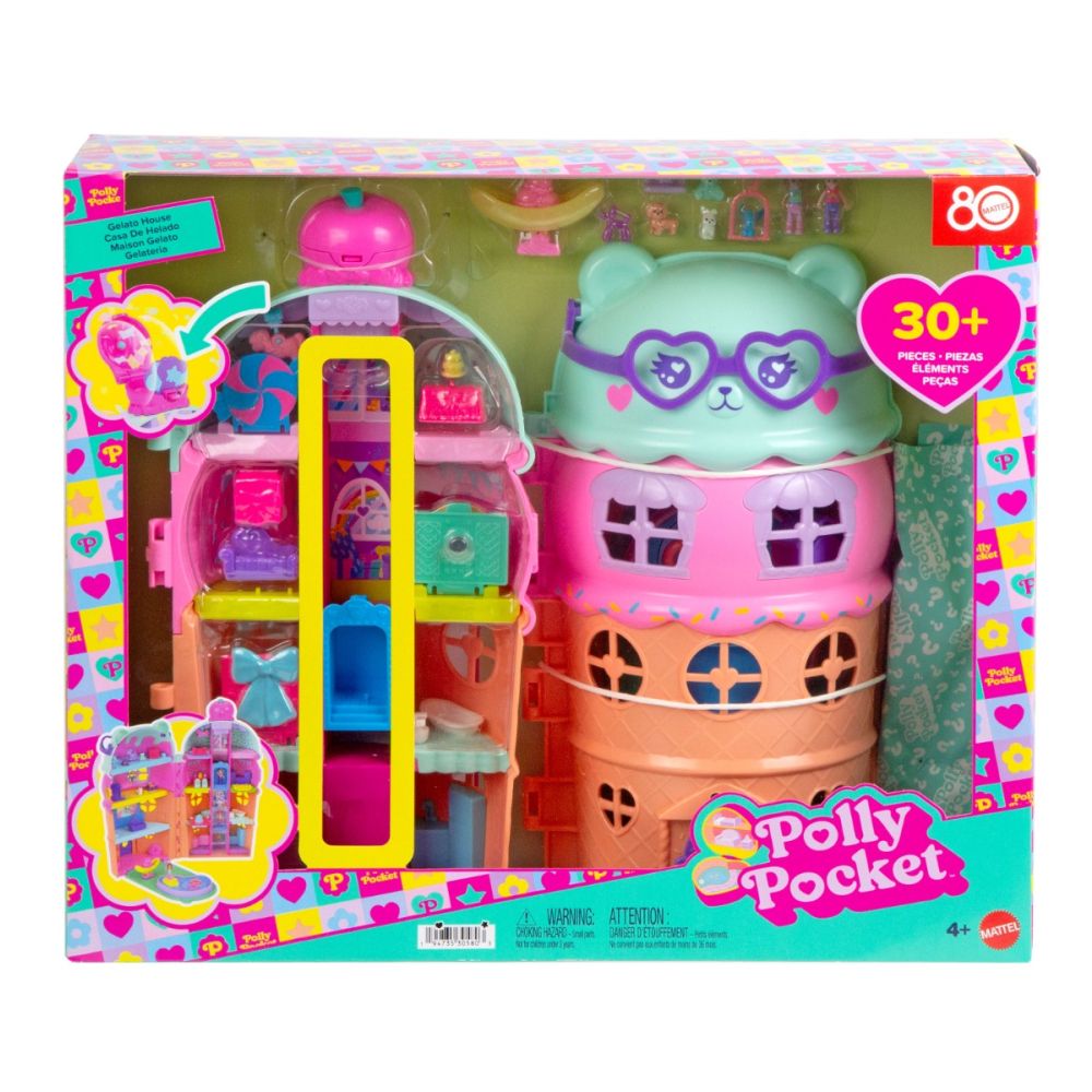 Set de joaca cu doua papusi Polly Pocket, Gelato House, JFT91 | Noriel