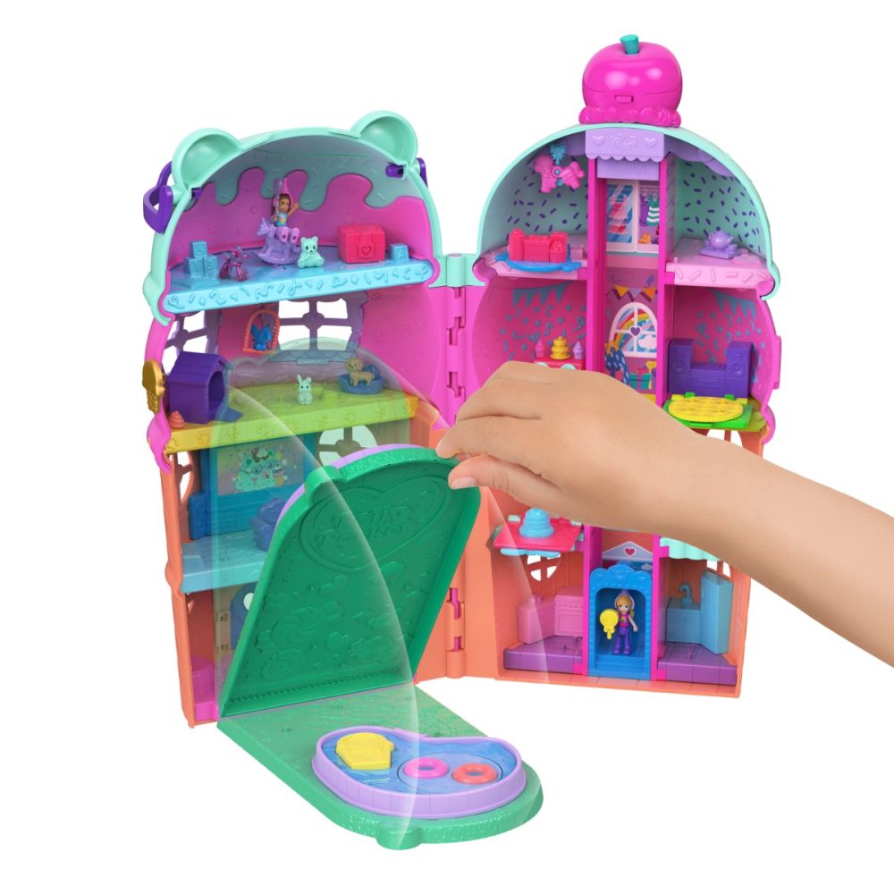 Set de joaca cu doua papusi Polly Pocket, Gelato House, JFT91