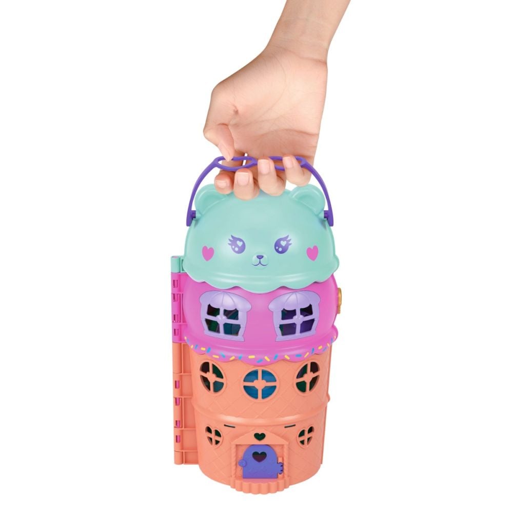 Set de joaca cu doua papusi Polly Pocket, Gelato House, JFT91