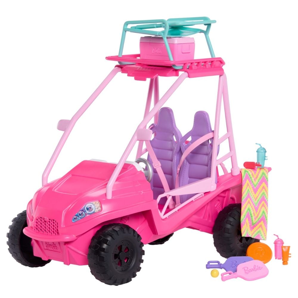 Vehicul de plaja Barbie Mysteries, Beach Detectives, Ultimate Beach Buggy, JFV68