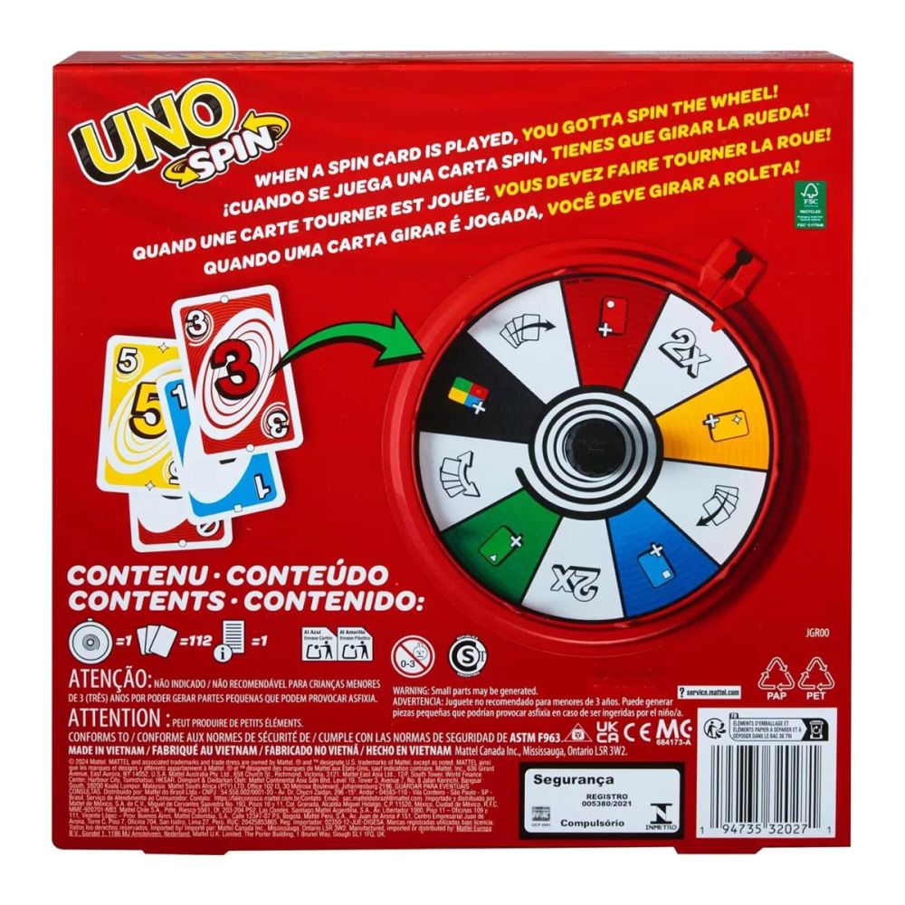 Joc de societate, Uno Spin, JGR00