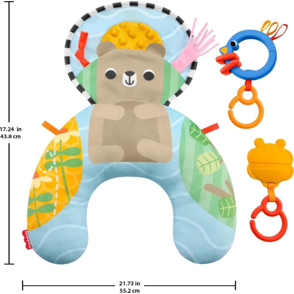 Perna cu jucarii senzoriale, Fisher Price, Tummy Wedge, JHB44