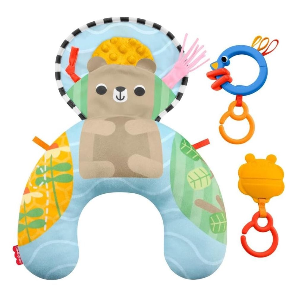 Perna cu jucarii senzoriale, Fisher Price, Tummy Wedge, JHB44