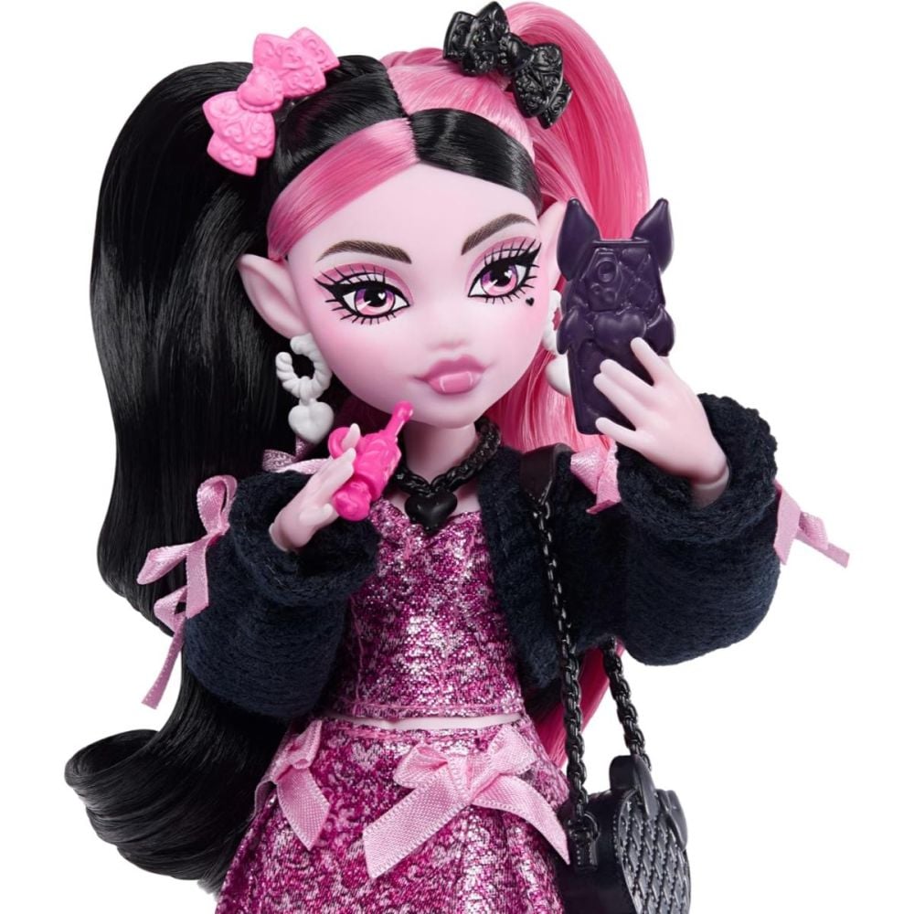 Papusa cu animal de companie, Monster High, Draculaura Refresh, JHK29