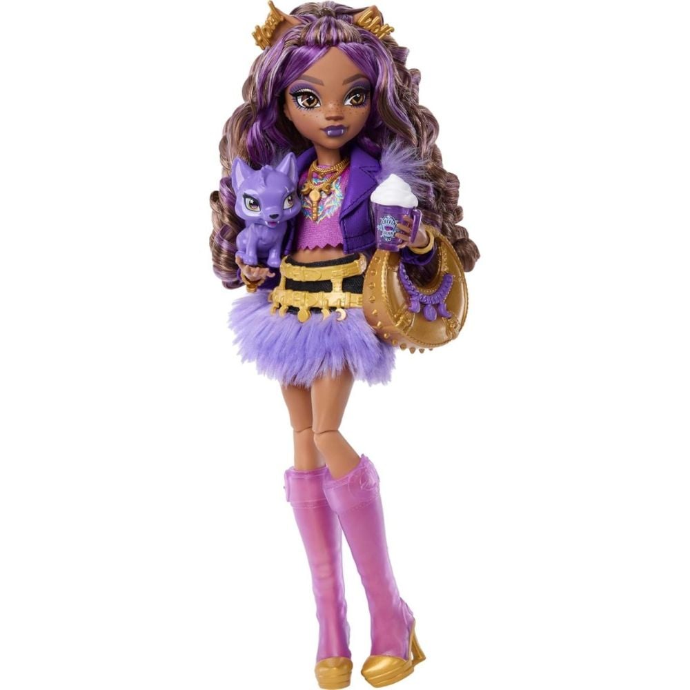 Papusa cu accesorii Monster High, Clawdeen Wolf, JHK30