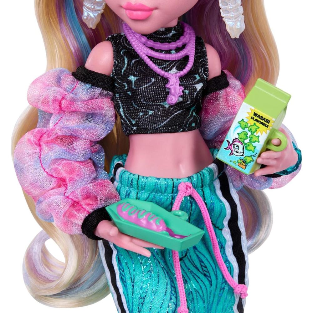 Papusa cu animal de companie, Monster High, Lagoona Blue si Neptuna, JHK33