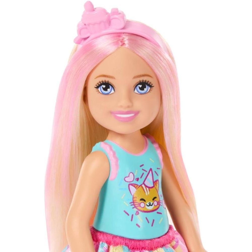 Set de joaca cu papusa Barbie, Family&Friends, Club Chelsea Birthday, JJB37