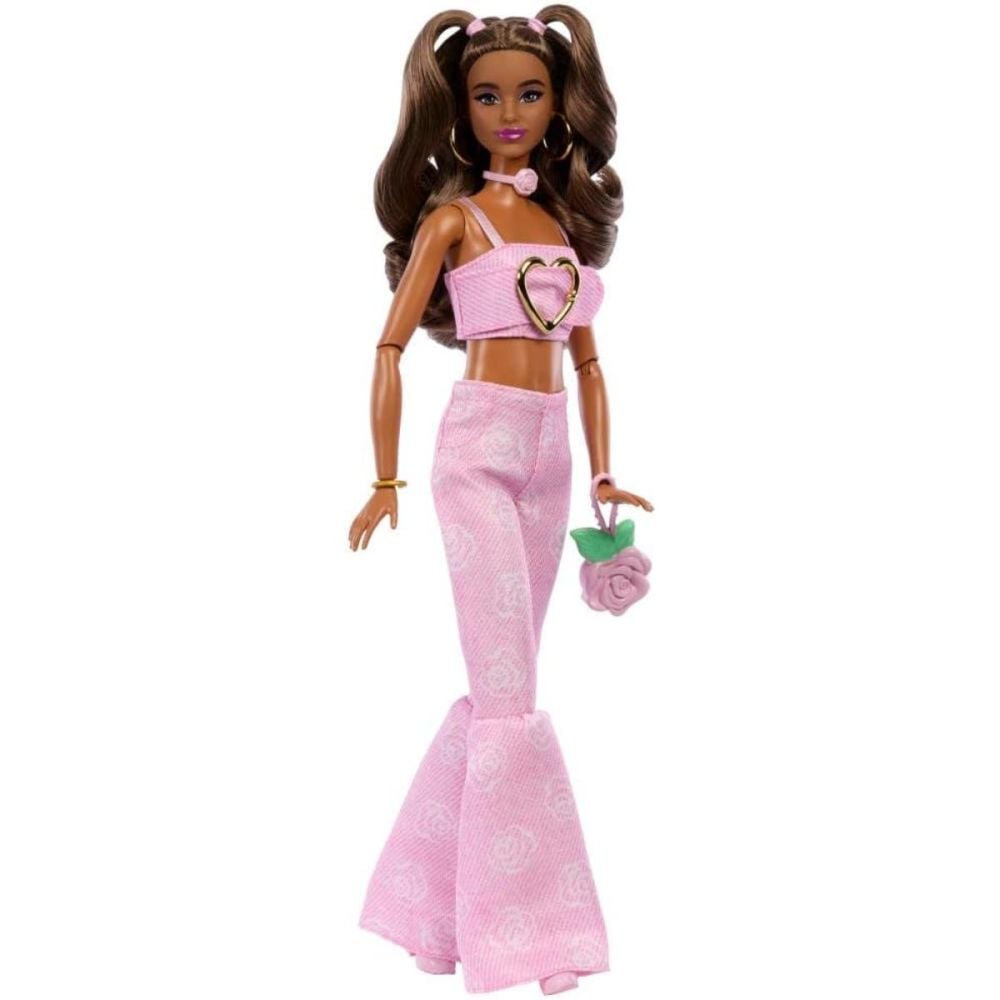 Papusa Barbie Deluxe Style, Pink Denim, JJN72