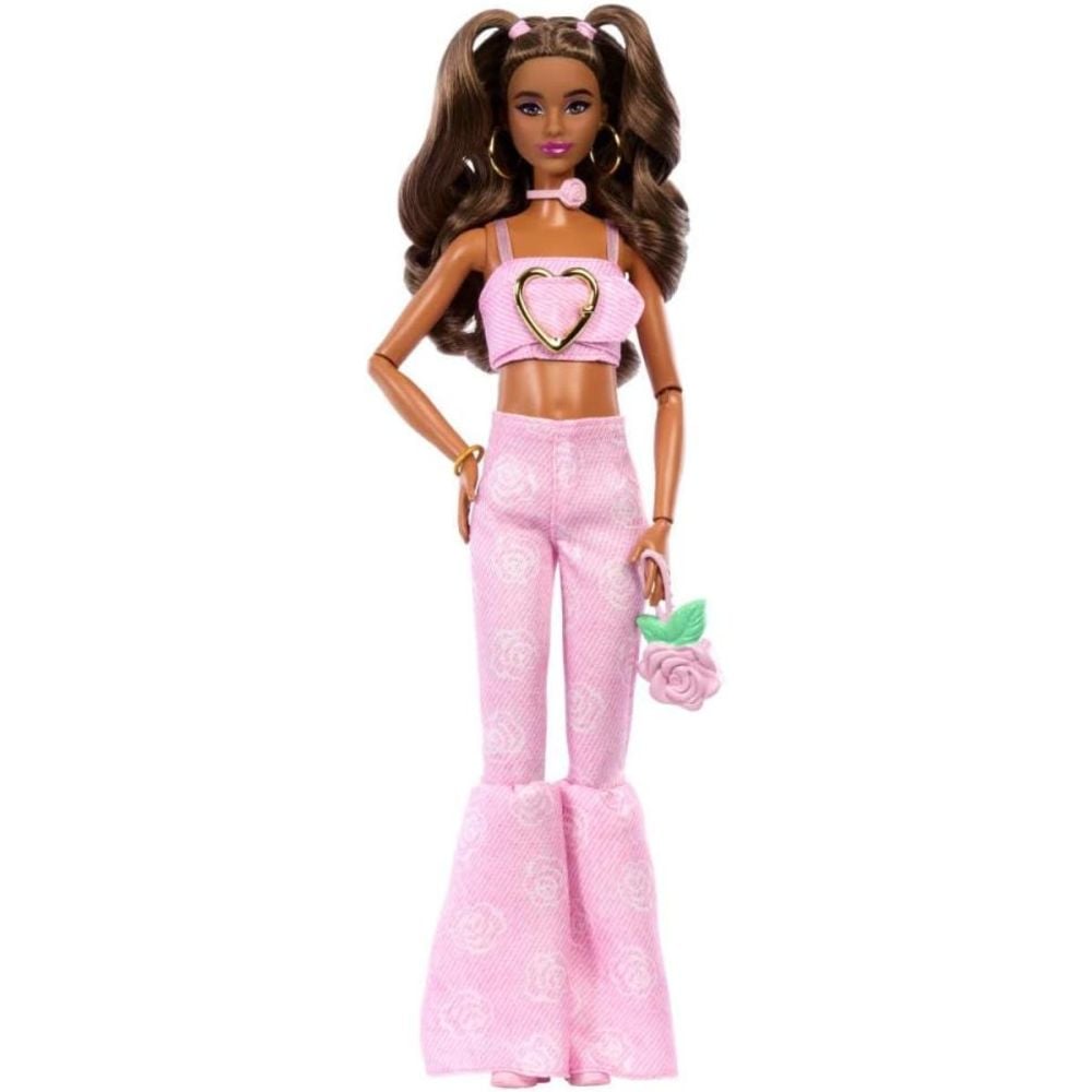 Papusa Barbie Deluxe Style, Pink Denim, JJN72