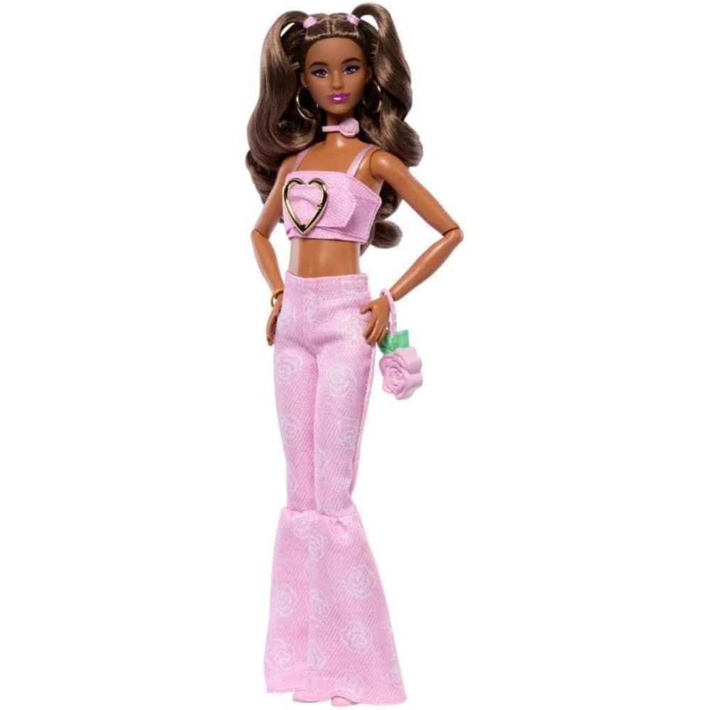 Papusa Barbie Deluxe Style, Pink Denim, JJN72