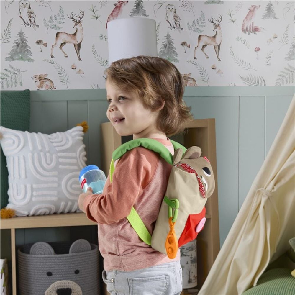 Set jucarii in rucsac, Fisher Price, Friendship Forest Busy Bear, JLB86