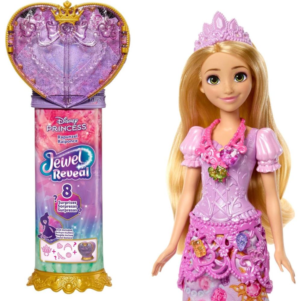 Papusa Disney Princess, Reveal, Rapunzel, JLK28