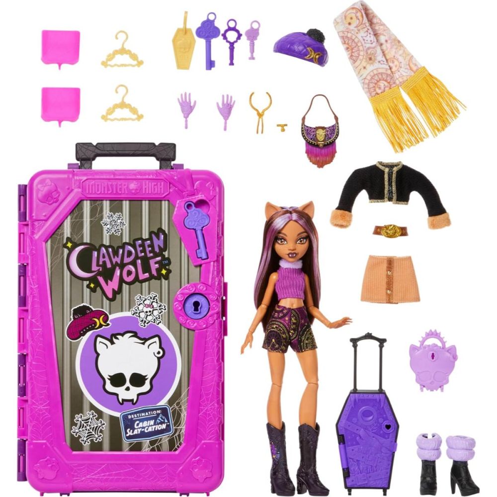 Papusa Monster High, Skulltimate Secrets 8, Clawdeen Wolf, JMG65