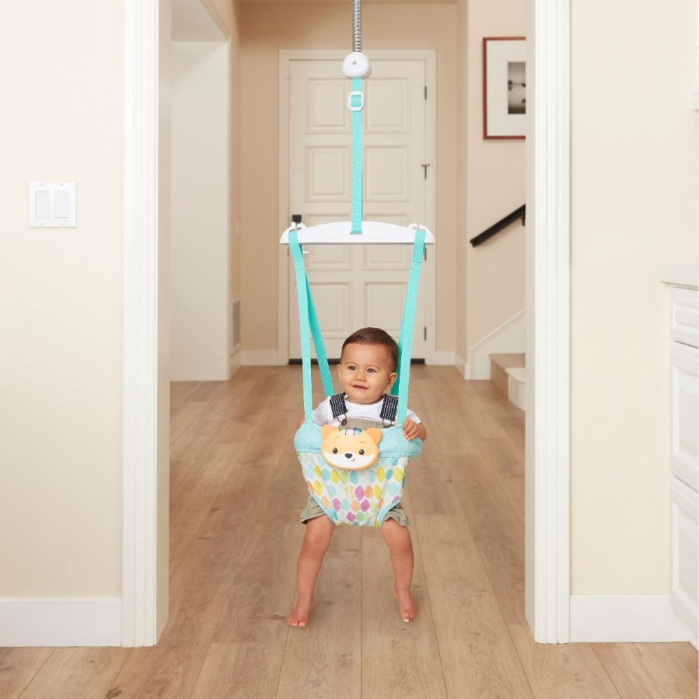 Leagan de interior cu lumini si sunete, Infantino, Jumper 2in1, Fox