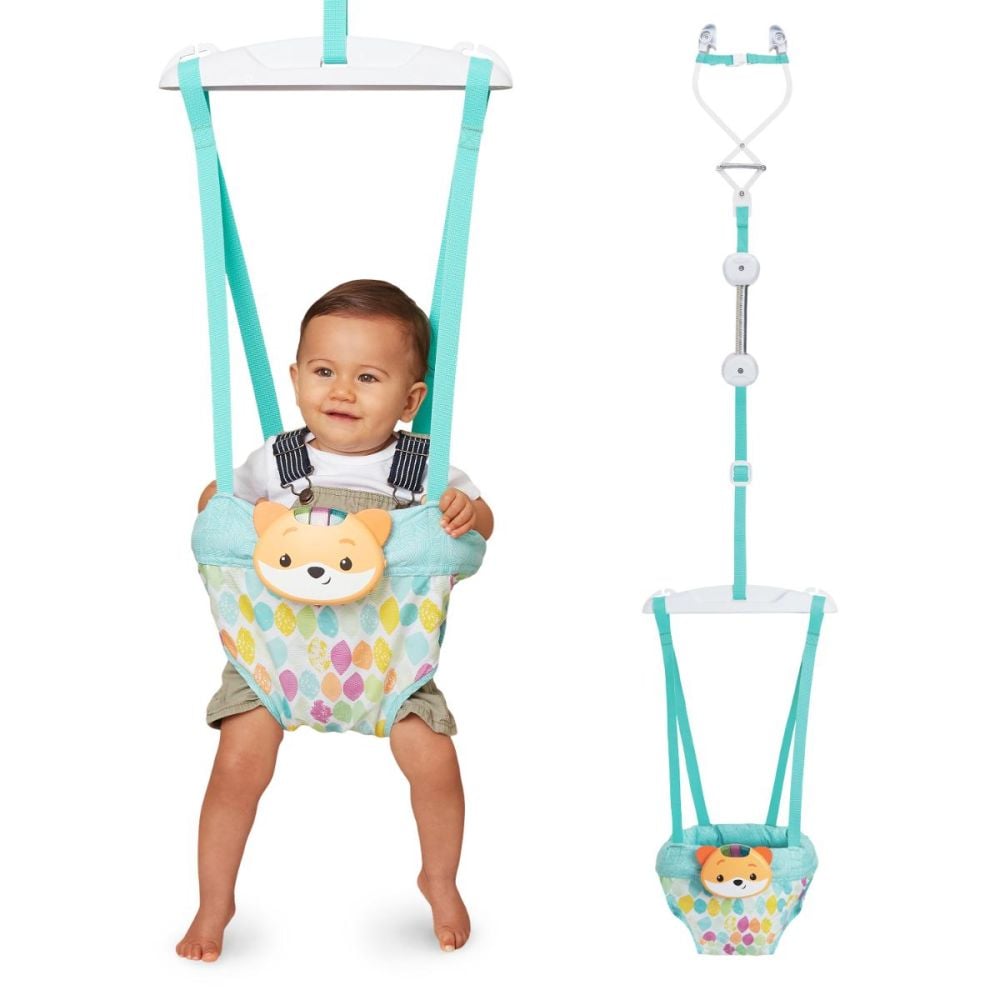 Leagan de interior cu lumini si sunete, Infantino, Jumper 2in1, Fox