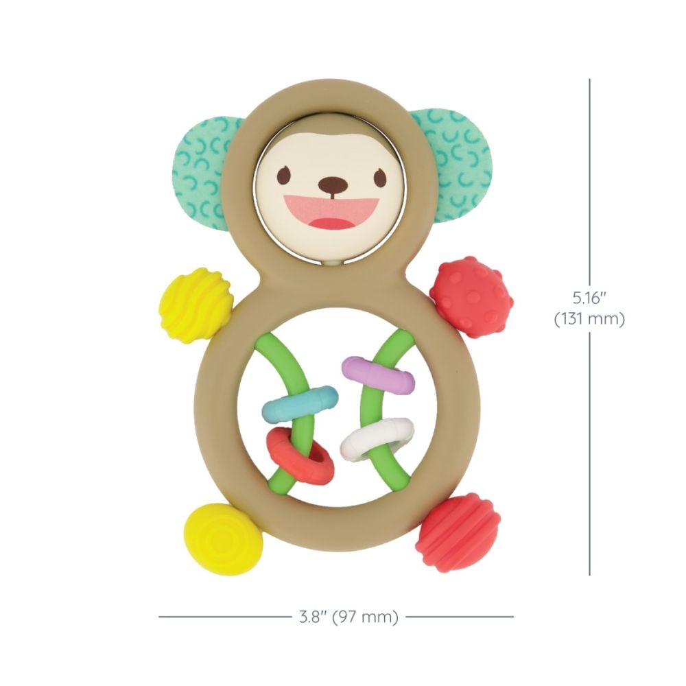 Jucarie bebelusi, Infantino, Sensory Monkey Rattle