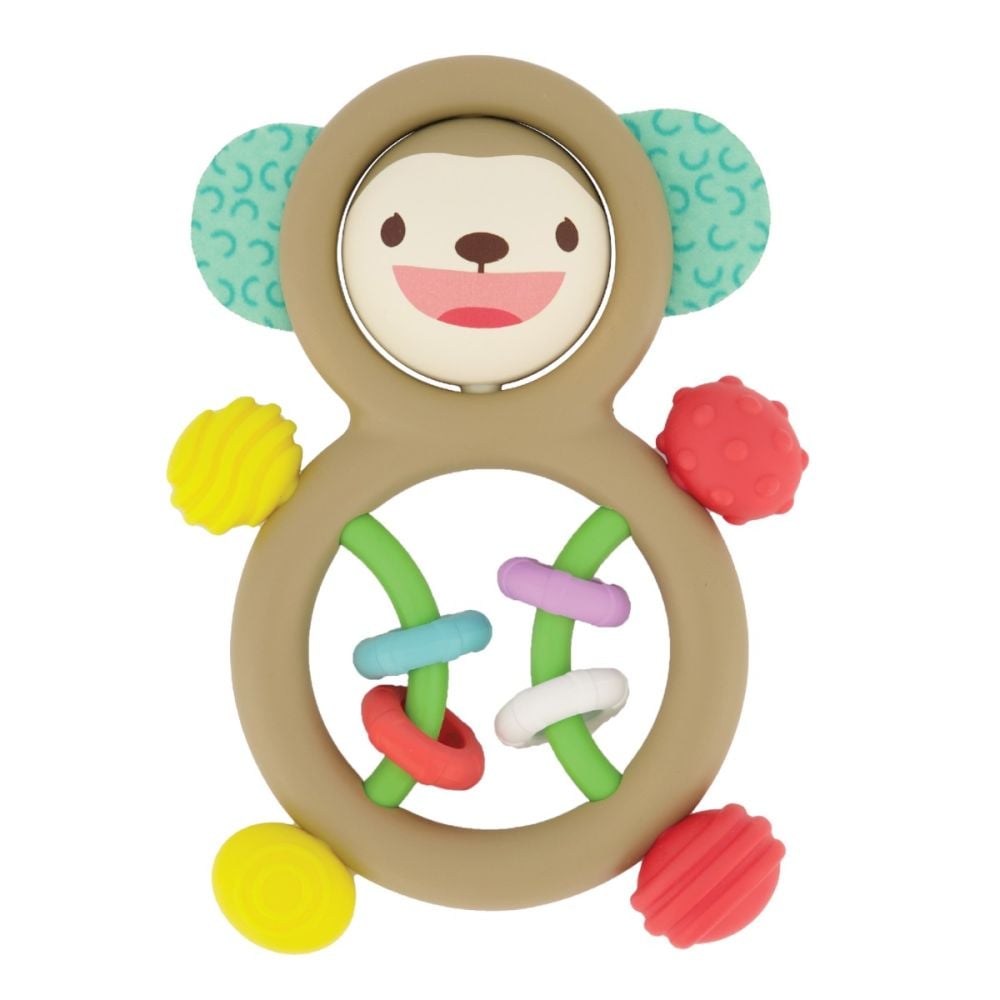 Jucarie bebelusi, Infantino, Sensory Monkey Rattle