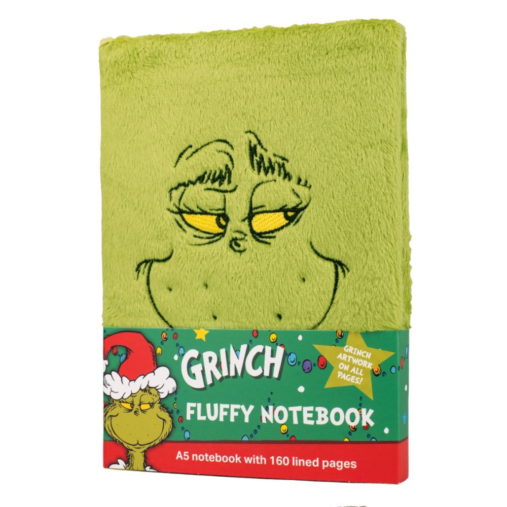 Agenda A5, Grinch, Fluffy Notebook, 160 pagini