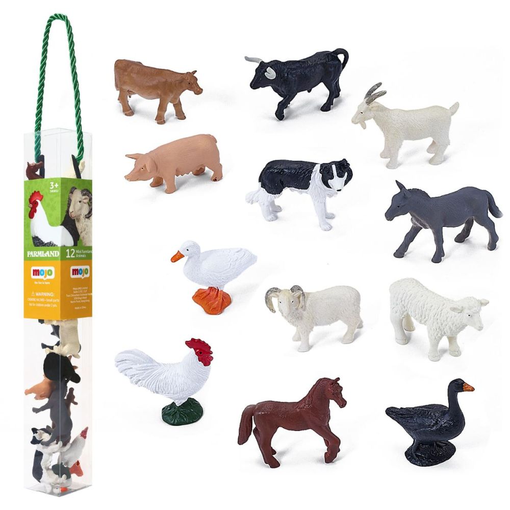 Set 12 mini figurine, Mojo, Farmland