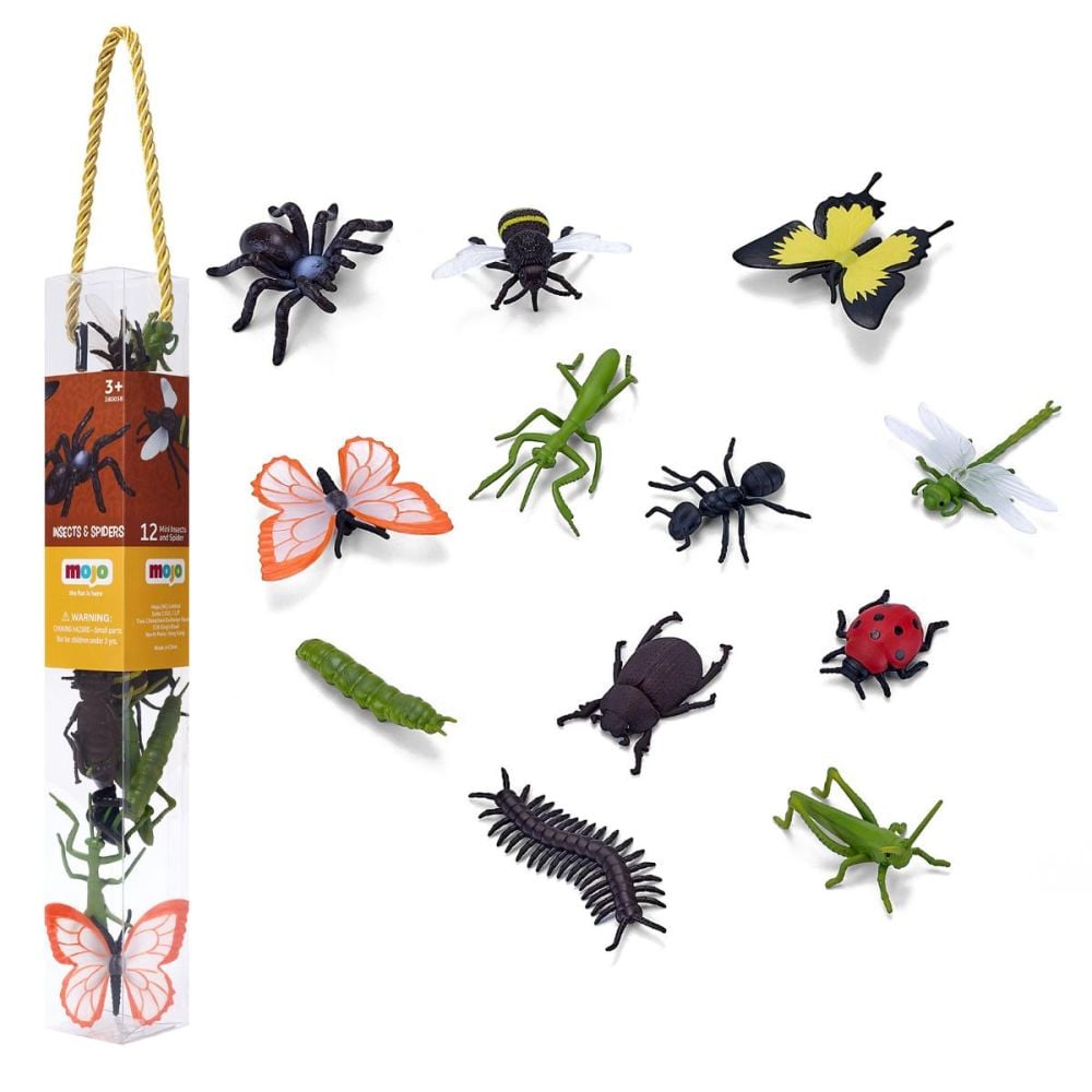 Set 12 mini figurine, Mojo, Insecte si Paianjeni