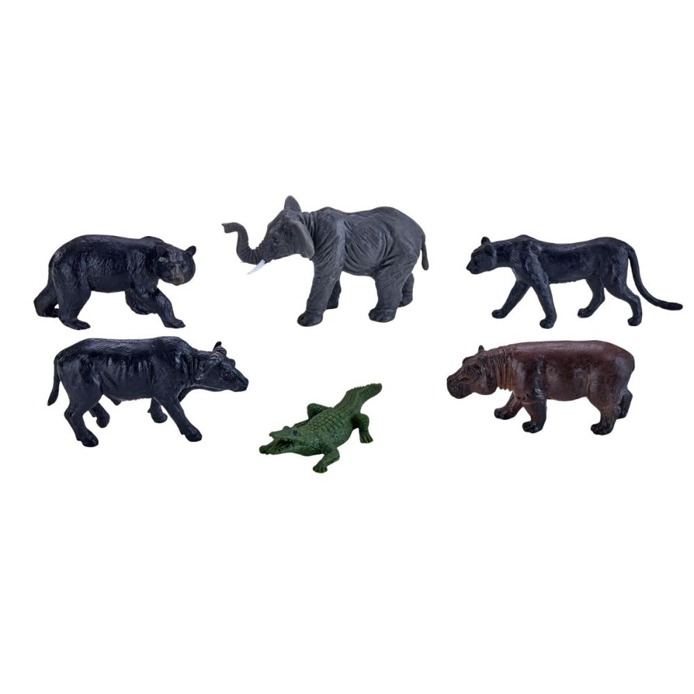 Set 6 mini figurine, Mojo, Animale Salbatice din Africa