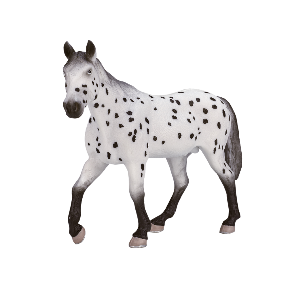 Figurina Mojo, Armasar Appaloosa, Alb