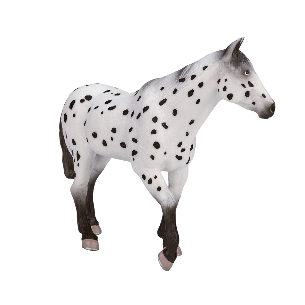 Figurina Mojo, Armasar Appaloosa, Alb