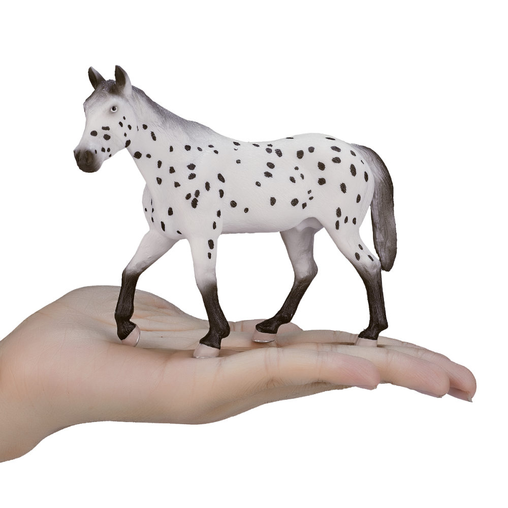 Figurina Mojo, Armasar Appaloosa, Alb