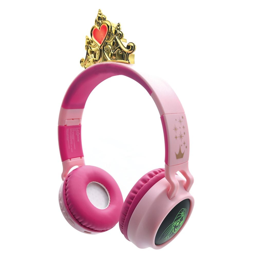 Casti audio pliabile cu fir si Bluetooth, Lexibook, Disney Princess 3D