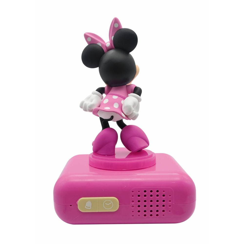 Ceas digital cu alarma si lumina de noapte, Lexibook, Minnie Mouse