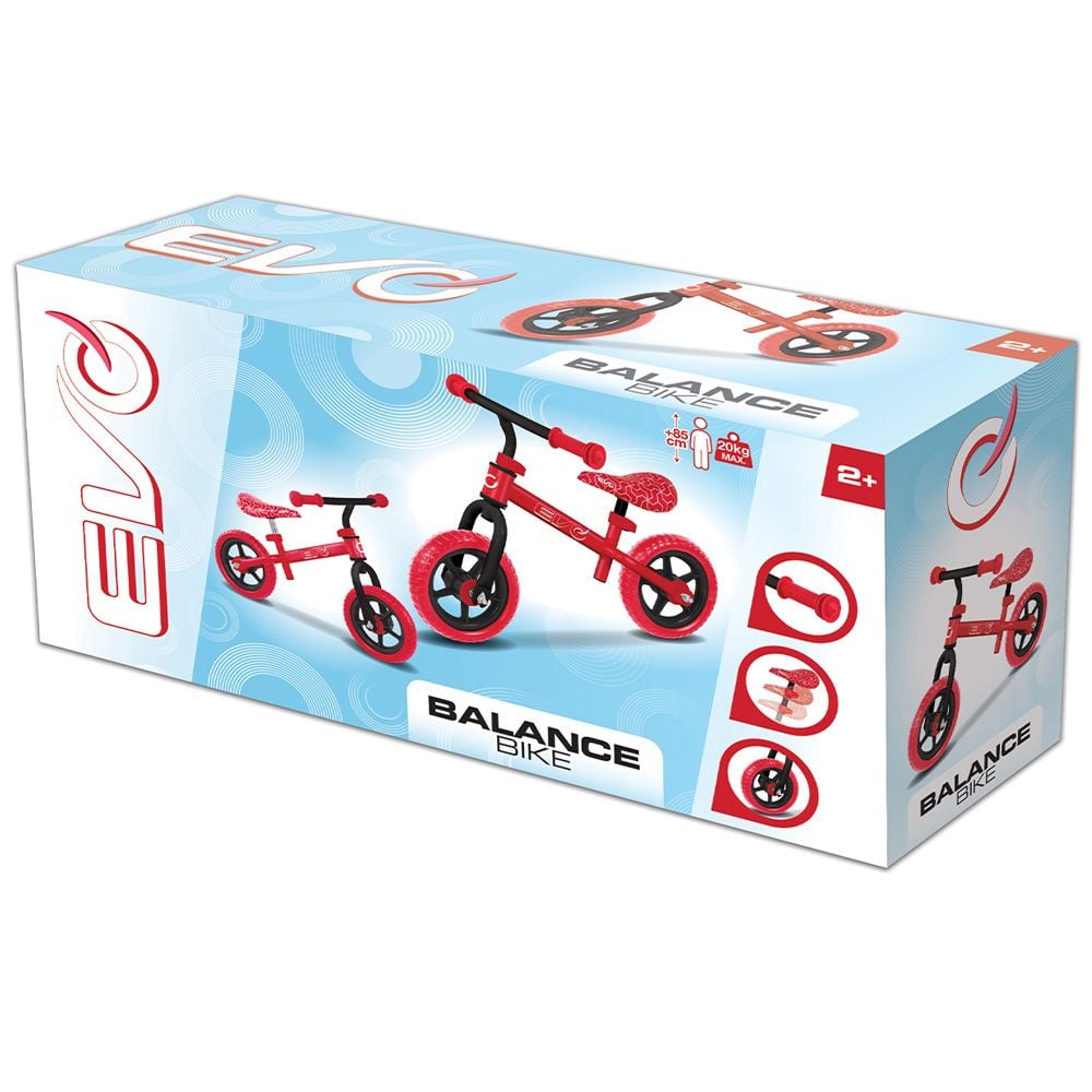 Bicicleta fara pedale, Evo, 10 inch, Rosu