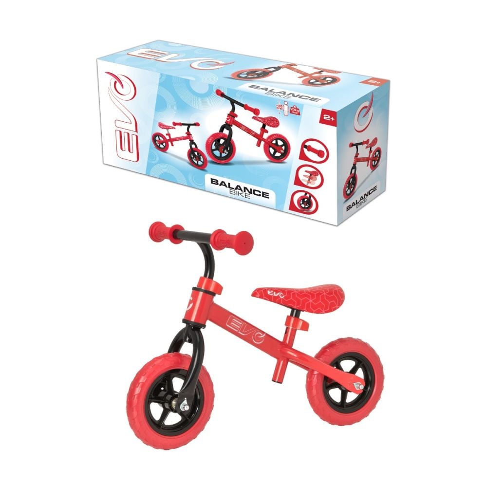 Bicicleta fara pedale, Evo, 10 inch, Rosu