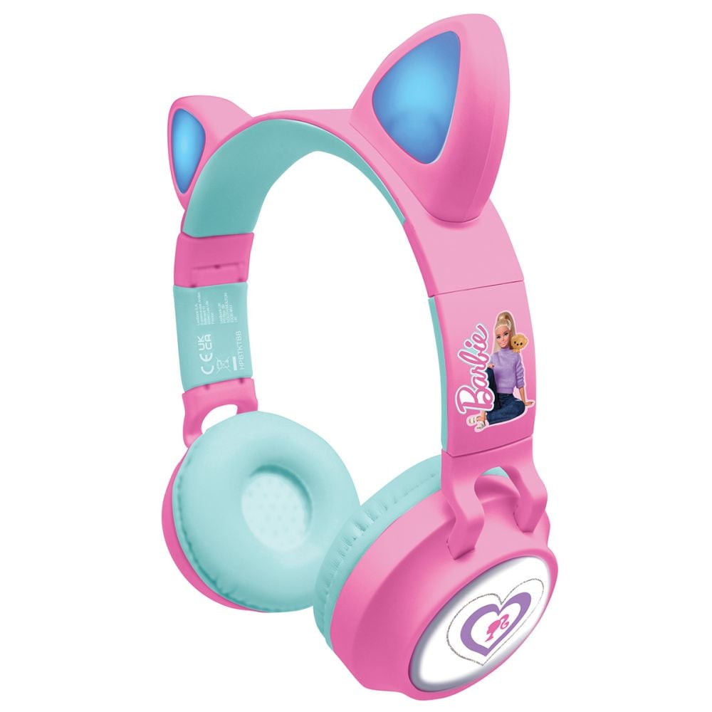 Casti pliabile 2 in 1 cu urechi, Lexibook, Barbie, Jack 3.5 mm, Bluetooth