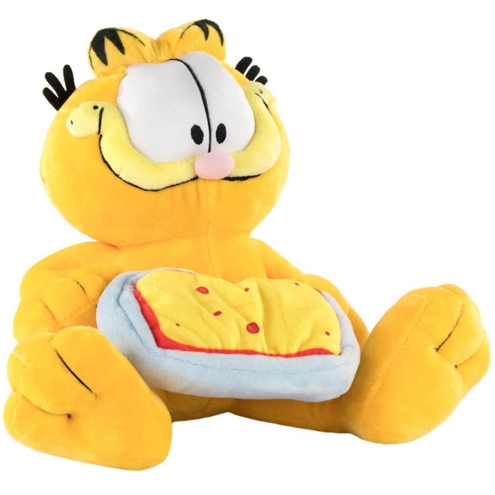 Jucarie de plus Play by Play, Garfield cu lasagna, 21 cm