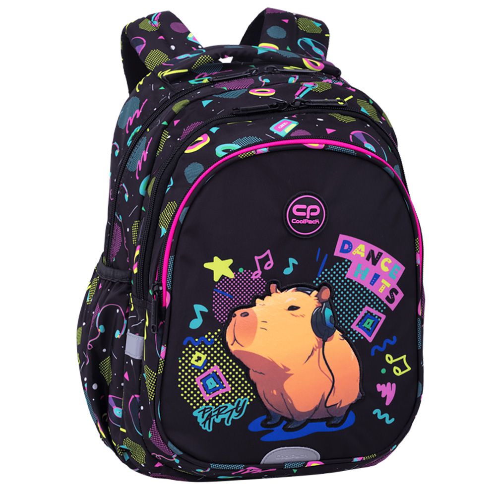 Ghiozdan cu 3 compartimente, Coolpack, Capybara, Negru