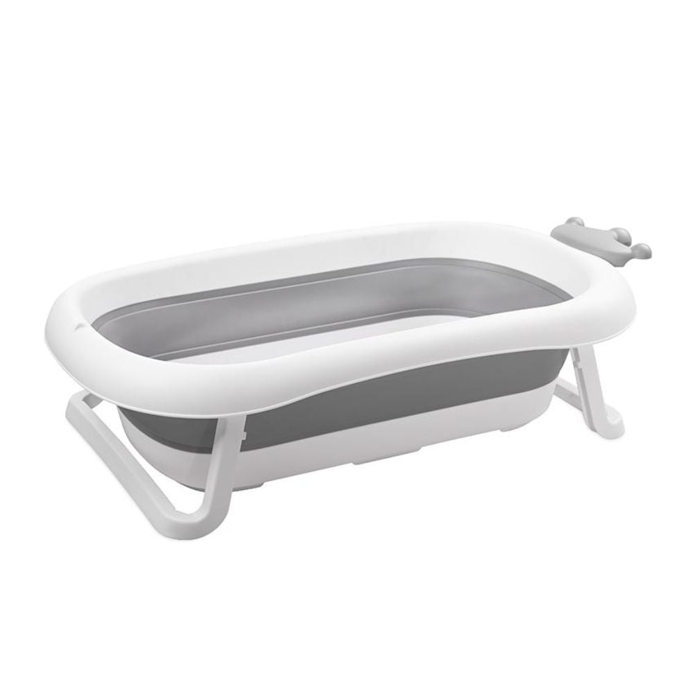 Cadita pliabila pentru bebelusi cu dop de scurgere, Lorelli Royal, 83 cm, Grey