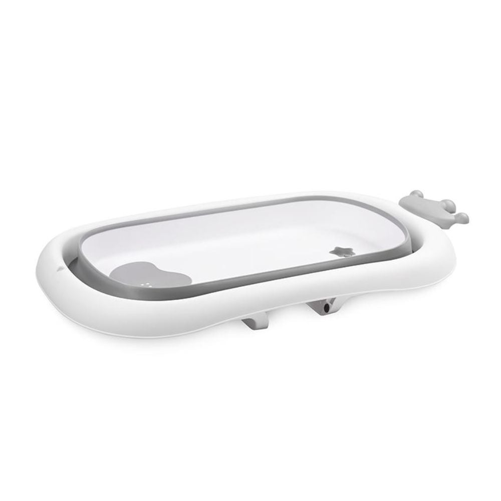 Cadita pliabila pentru bebelusi cu dop de scurgere, Lorelli Royal, 83 cm, Grey