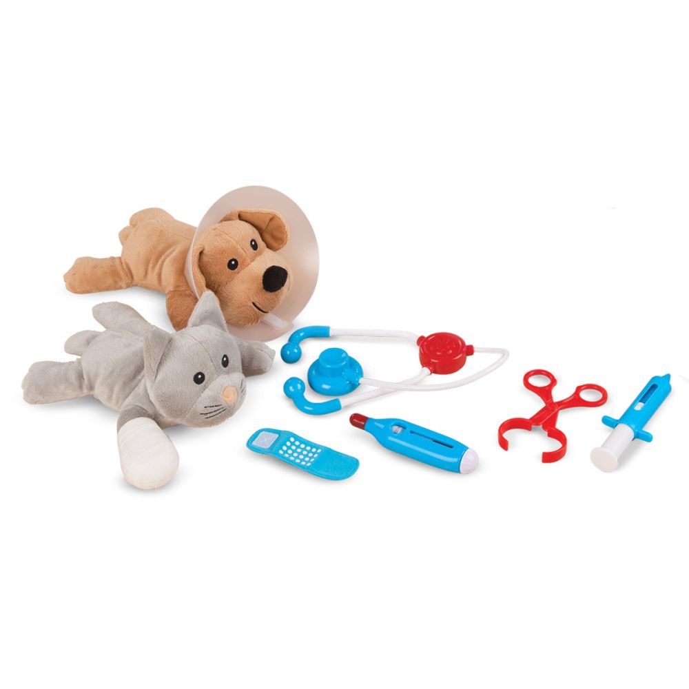 Set de joaca, Melissa & Doug, La veterinar, 24 piese, 6074883