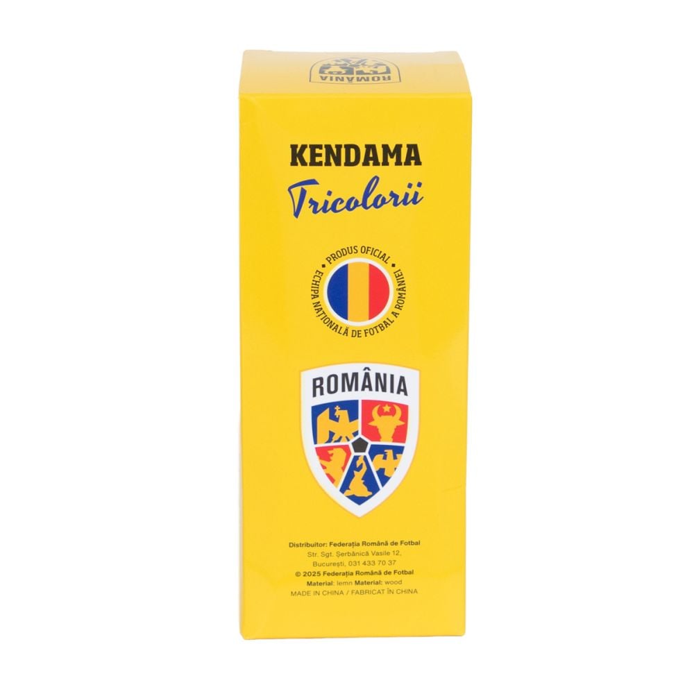 Jucarie de indemanare, din lemn, FRF, Kendama, Tricolorii