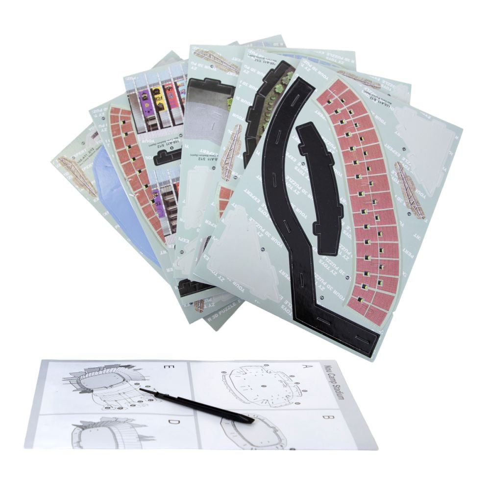 Puzzle 3D, FRF, Stadion de fotbal, 100 piese