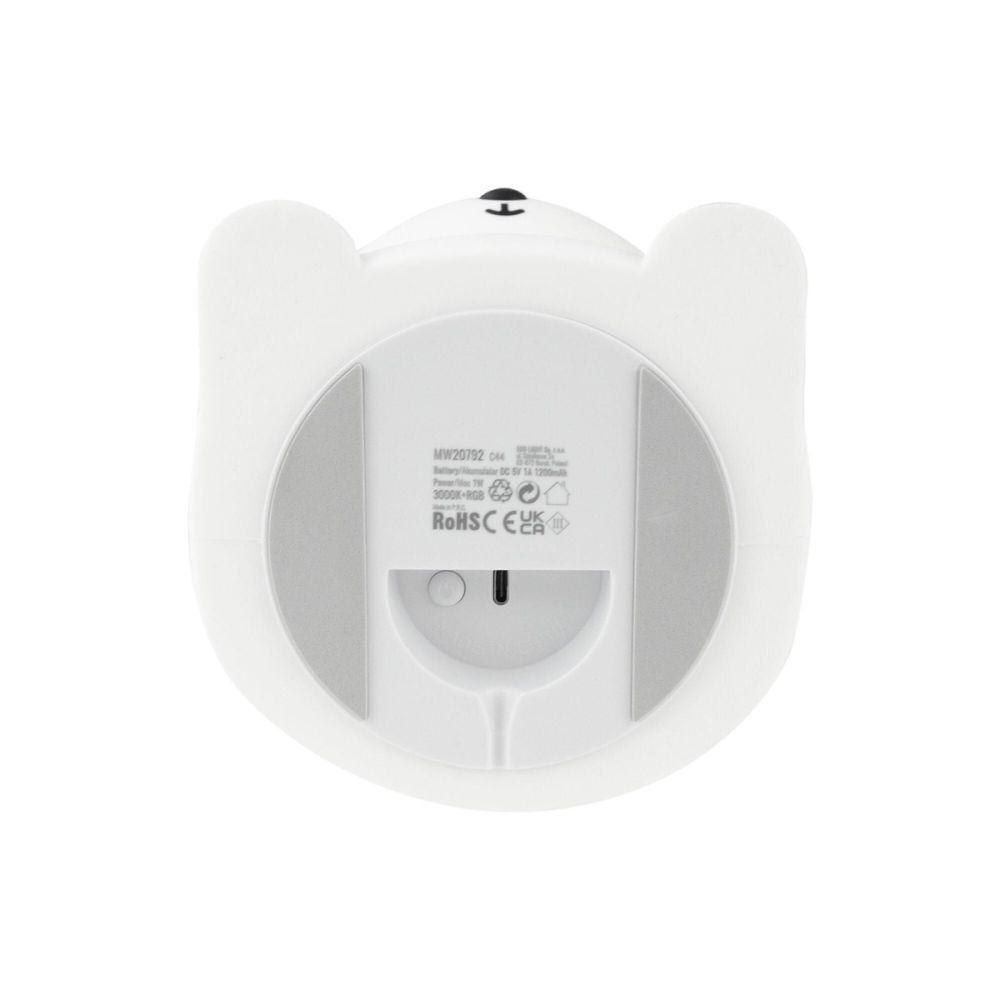 Lampa de noapte cu telecomanda si lumini LED RGB, Marys, Iepuras Mare