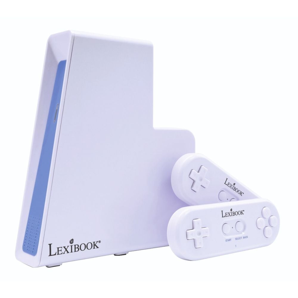 Consola Tv cu 250 jocuri si 2 controlere wireless, Lexibook, 32-Bit Graphics