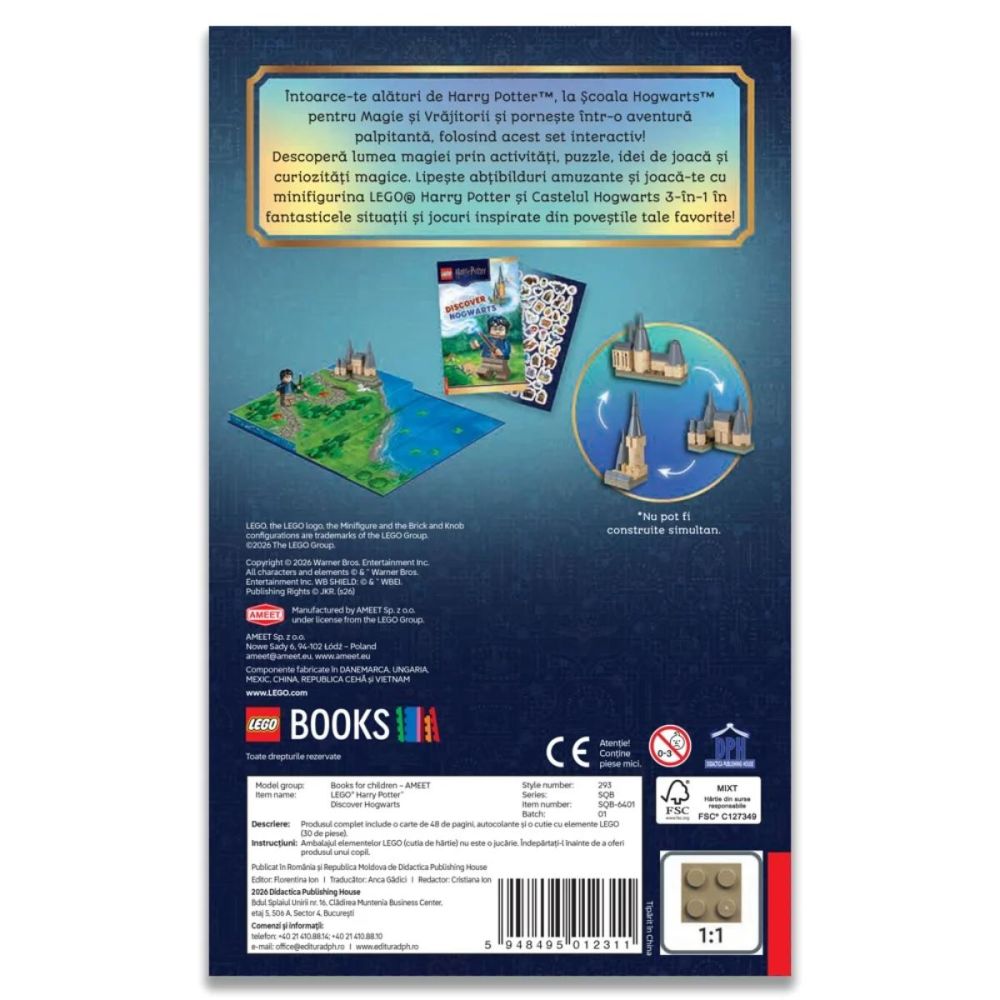 Carte de activitati, LEGO Harry Potter, Descopera Hogwarts